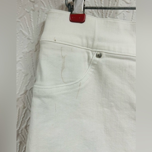Spanx Large Distressed White Skinny Jeans - Picture 11 of 11